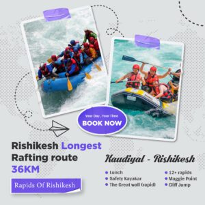 36 KM rafting in rishikesh